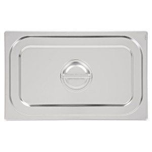 Plokščiai nerūdijančio plieno dangtis - GN 1/1 - Vogue - Fourniresto