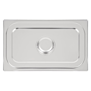 Plokščiai nerūdijančio plieno dangtis - GN 1/1 - Vogue - Fourniresto