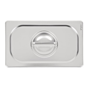 Plokščiai nerūdijančio plieno dangtis - GN 1/4 - Vogue - Fourniresto