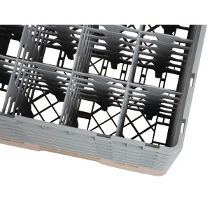 Stiklinių dėklas 16 skyrių Camrack Beige-L 500 x G 500 mm - Cambro