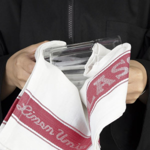 Lininės raudonos rankšluosčiai - 762 x 508 mm - Vogue