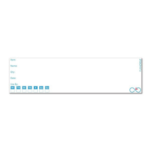 Sekamumo etikečių rinkinys daugkartinio naudojimo buteliams - 25 vnt. - FourniResto