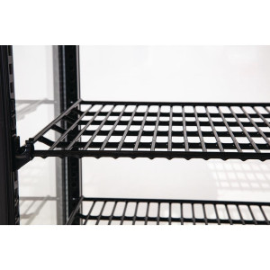 Šaldytuvas vitrina su pliuso temperatūra juoda serija C - 68 L - Polar - Fourniresto