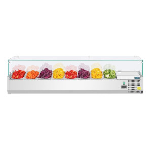 Šaldytuvas su ingredientų vitrina - 8 GN 1/3 talpos - Polar - Fourniresto