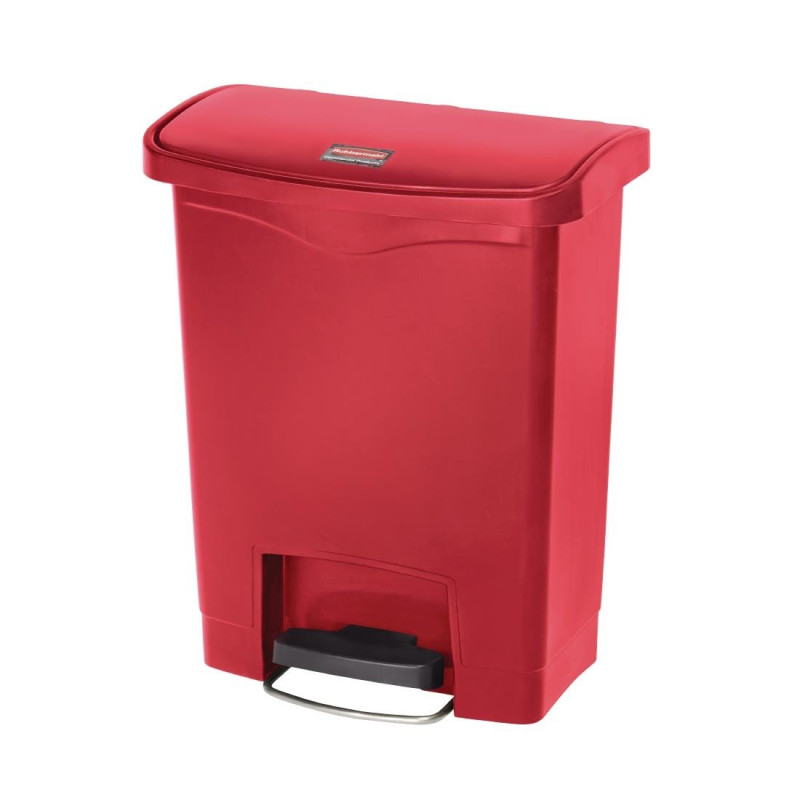 Šiukšliadėžė su pedalais Slim Jim Red - 30 l - Rubbermaid