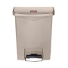 Šiukšliadėžė su pedalais Slim Jim Beige - 30 l - Rubbermaid