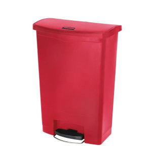 Šiukšliadėžė su pedalais Slim Jim Red- 90L - Rubbermaid