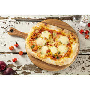 Apvali 330 mm akacijos lentyna - Olympia - Fourniresto