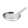 Wok Fond Plat iš Minkštojo Plieno - 25.4 cm - Vogue - Fourniresto