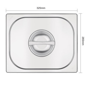 Dangtis iš nerūdijančio plieno - GN 1/2 - Vogue - Fourniresto