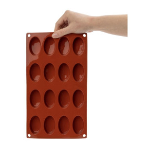 16 ovalių silikoninių formų Formaflex - GN 1/3 - Pavoni