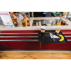 Savaiminio aptarnavimo stalas 305 x 415 mm juodas - Olympia KRISTALLON - Fourniresto