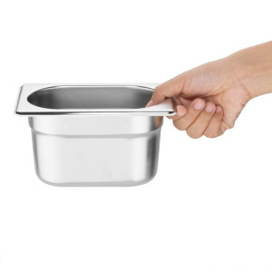 - 6 GN1/9 konteinerių rinkinys su dangčiais - 100 mm aukščio - Vogue