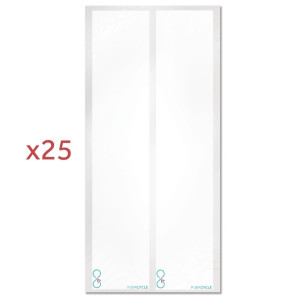 25 tuščių etikečių buteliams, 3 markeriai ir 2 šluostės - FourniResto