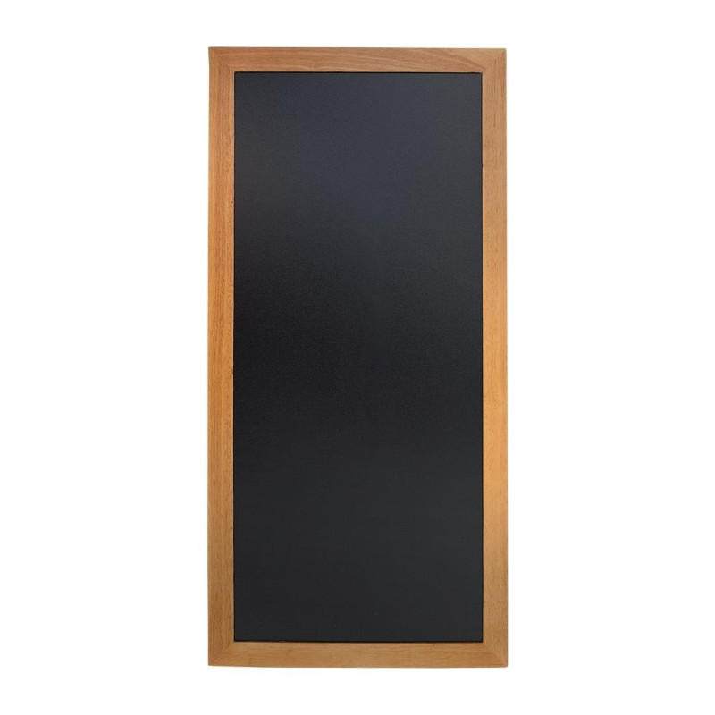 Sieninis rašomasis stalas ilgas, teko apdaila 1200 x 560 mm - Securit - Fourniresto