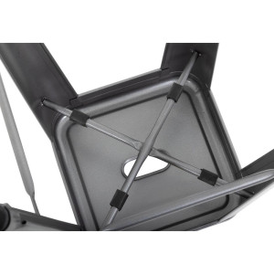 Aukšti galiukai iš cinkuoto plieno, metalizuoto pilkai - 4 vnt. - Bolero