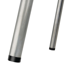 Žemas cinkuotas plieninis sėdmaišis su medine sėdynė Cantina - 4 vnt. - Bolero