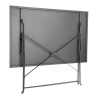 Lauko stalo lentos, skirtos lauko terasai, sulankstomos, juodos spalvos - 1100 x 700 mm - Bolero