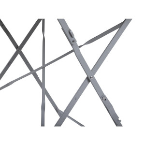 Lankstomas pilkos spalvos terasos stalas - 1100 x 700 mm - Bolero