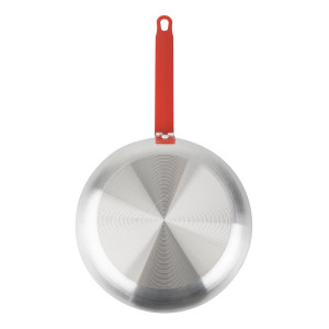 Aliumininė keptuvė su neprilipančiu sluoksniu Ø 280 mm - Hygiplas raudonas rankenėlis SEO: Be rūpesčių gaminimas, Teflon Platinu