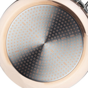 Trijų sluoksnių varinis indukcijos keptuvė 280x60 mm Vogue: Išskirtinis kepimo rezultatas