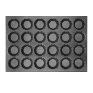 Mufinų forma su neprilipančiu padengimu - 24 aliuminio formos Vogue