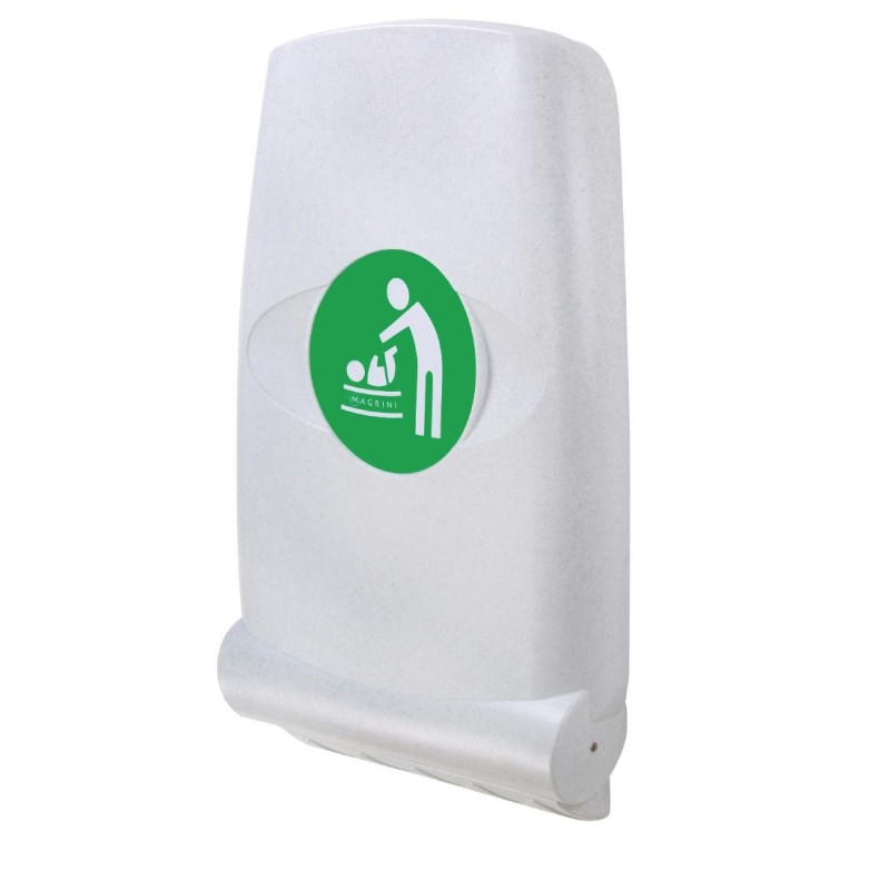 Lauko keitimo staliukas Magrini vertikalus baltas - vietos taupymas ir optimali sauga