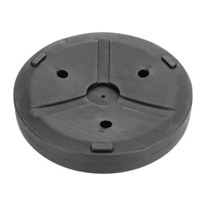 Juodos spalvos betono laikiklis įvairiems skėčiams - maksimali stabilumas