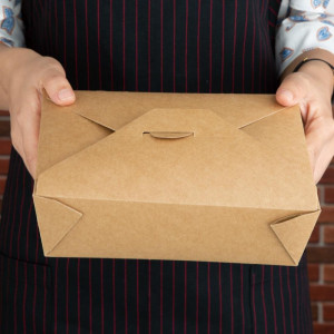 Kompostuojamos maisto dėžutės 1800 ml - 200 vnt. paketas