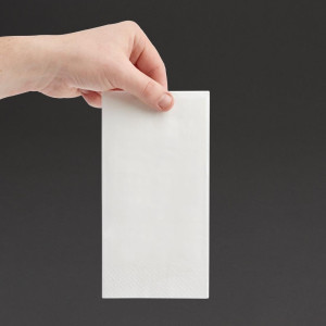 Servetėlės vakarienei 3 sluoksniai, baltos - 1000 vnt. | Optimalus sugeriamumas