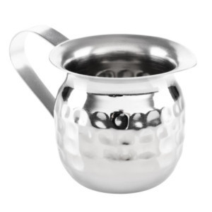 Mini plaktas nerūdijančio plieno pieno ąsotis - 78 ml - 6 vnt. rinkinys - Olympia