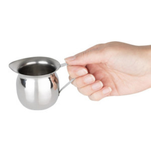 Mini nerūdijančio plieno pieno ąsotėlis - 120 ml - 6 vnt. rinkinys - Olympia