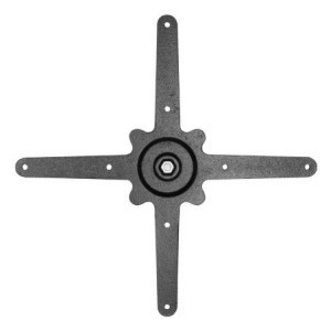 Juodo ketaus stalo koja - 720 x 420 x 600 mm - Bolero