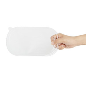 PET dangtelis ovaliam indeliui iš cukranendrių pluošto - 100 vnt. - Fiesta