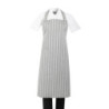 Pilka ir balta dryžuota prijuostė - Whites Chefs Clothing