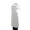 Pilka ir balta dryžuota prijuostė - Whites Chefs Clothing