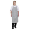 Pilka ir balta dryžuota prijuostė - Whites Chefs Clothing