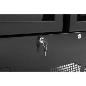 Vitrina šaldytuvas su 2 durimis - 744 L - Neigiama juoda - Polar