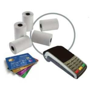 Termopigmentinė popieriaus ritė TPE banko kortelėms - 57 x 65 mm - 5 vnt.