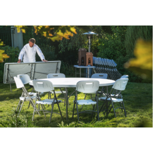 Sulankstomas kėdė - juoda - HENDI