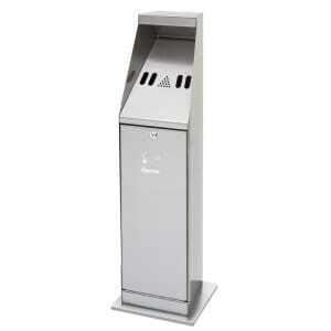 Peleninė ant stulpelio - sidabras