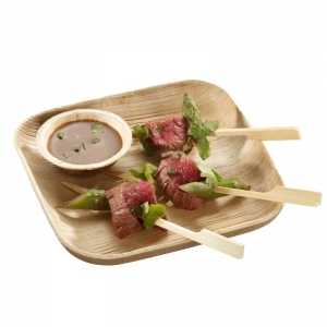 Kvadratinė palmės lėkštė - 150 x 150 mm - 25 vnt.