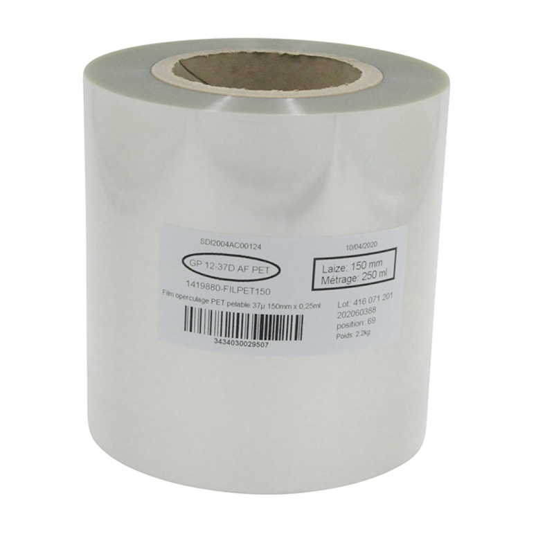 Filmo plėvelė maistui įdėti į termosandaromą lėkštę