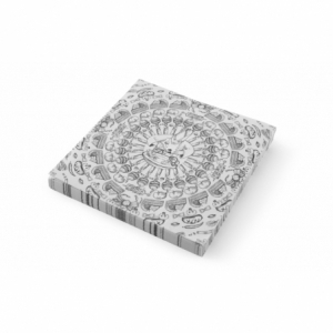 Sulfurizuotas popierius su greito maisto raštu - 200 x 250 mm - 500 vienetų