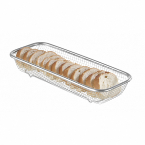 Paslaugų krepšys iš nerūdijančio plieno - 310 x 125 mm