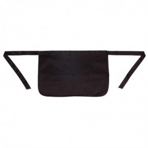 Juodas limonadierio prijuostėlis su kišenėmis - universalaus dydžio - Whites Chefs Clothing - Fourniresto