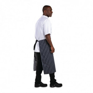 Virtuvės prijuostė juostelėmis mėlyna ir balta 760 x 920 mm - Whites Chefs Clothing - Fourniresto