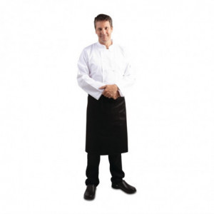 Padavėjo standartinė juoda prijuostė 1000 x 700 mm - Whites Chefs Clothing - Fourniresto