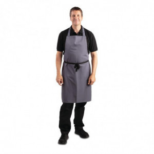 Pilko antracito spalvos polikotono prijuostės 711 x 965 mm - Whites Chefs Clothing - Fourniresto