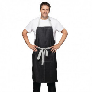 Pilvukas Bavette Denim Juoda Southside iš polikotono 700 x 1000 mm - Whites Chefs Clothing - Fourniresto